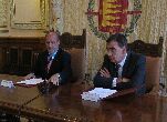 Los firmantes comparecen ante los medios de comunicación